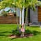 25.5" Pink Standing Flamingo Outdoor Garden Statue